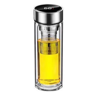 透明加厚隔热双层大容量玻璃杯茶水分离泡茶男女便携带滤网茶杯子