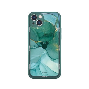 高级大理石纹适用苹果14手机壳女款iPhone13Promax新款12mini迪士尼16潮xr玻璃xsmax米奇11米妮全包8plus套15