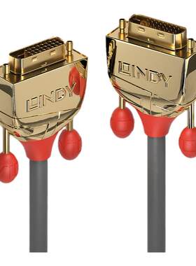 德国LINDY DVI-D 24+1高清线台式电脑2K显示器精密医疗设备连接线