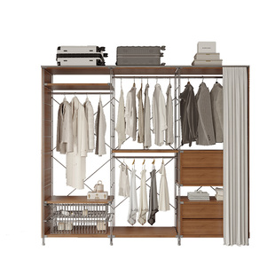 挂衣架落地卧室晾衣架室内小型挂包置物架简易杆家用衣帽架组装