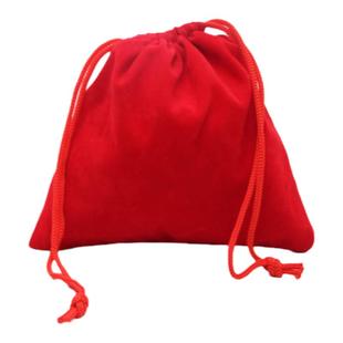 收纳珠宝束口绒布首饰袋双抽绳文玩眼镜零钱现货可定制图案外包装