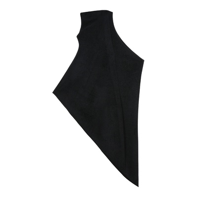 开业专属CHU楚妞羊毛人棉连衣裙2025冬季新款女黑色高级感小礼服