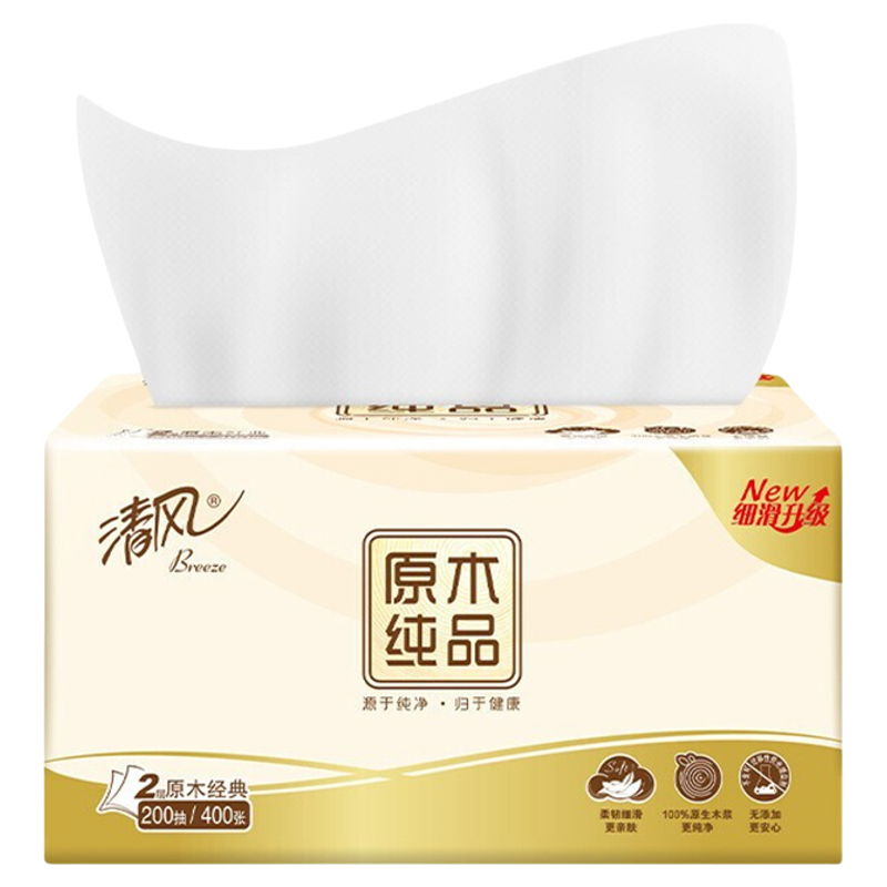 清风抽纸2层200抽6包家庭装