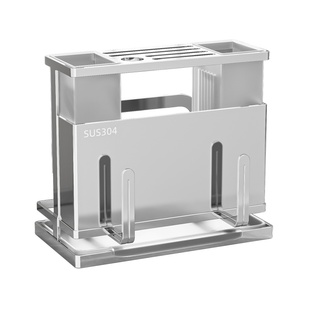 304不锈钢刀架置物架台面菜刀砧板锅盖筷子笼多功能刀具一体收纳