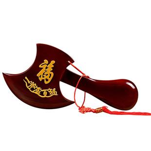乔迁桃木斧子结婚坐福斧头挂件入户门挂饰新居搬家用品新家装饰品