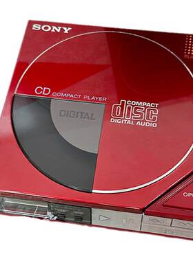 【全新罕见】1984年索尼SONY D50 CD随身听 超级机皇 长盒红色款
