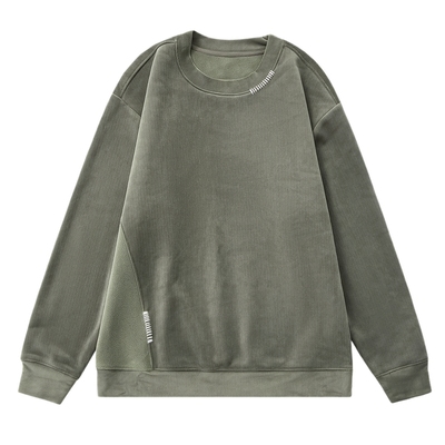 加绒加厚简约套头圆领卫衣