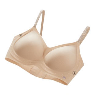 【蜜蜂惊喜社】HelloSunny森呼吸无痕隐形文胸内衣女夏季薄款聚拢