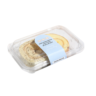 女王卷包装盒子虎皮瑞士蛋糕卷切件甜品麻薯泡芙烘焙透明打包盒子