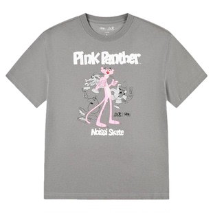 乔丹X粉红豹联名短袖T恤男士2026夏季新款商场同款宽松凉感休闲