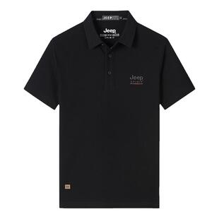 JEEP吉普高端品牌短袖T恤男士2026新款夏季战地休闲翻领POLO衫男