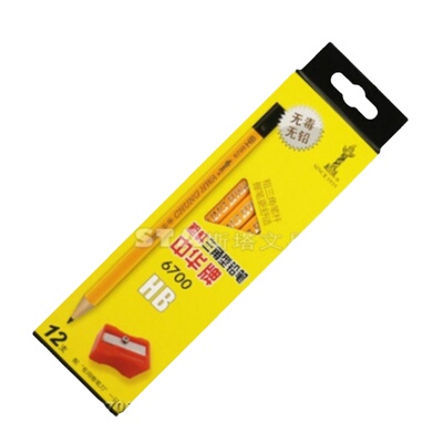 6700中华hb加粗杆大正姿三角杆