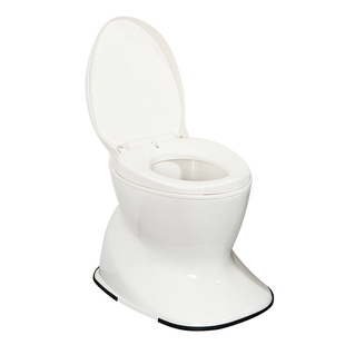 毛坯装修临时移动马桶坐便器简易施工工地临时管道一次性蹲便器盆