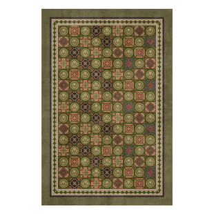 美式复古地毯客厅2026新款中古风免打理沙发卧室绿色家用防水地垫