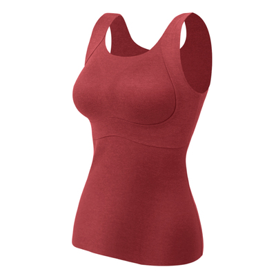 带胸垫保暖背心加厚大码大码打底