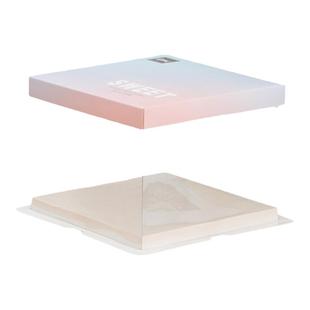 生日蛋糕盒透明6 8 10 12寸蛋糕盒子包装盒烘焙单双三层手提盒