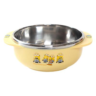 韩国儿童餐具Minions小黄人儿童小碗/勺筷盒 筷子盒 大眼萌