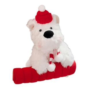 新家装饰品门挂件可爱西高地风房间氛围装扮挂饰门把手套