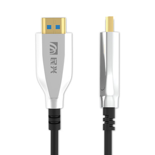 民兴工程光纤hdmi线2.0版电脑机顶盒连接电视投影仪4K投屏视屏线