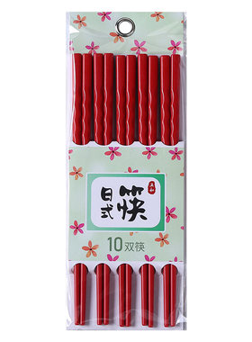 五和日式筷子防霉家用密胺食品级