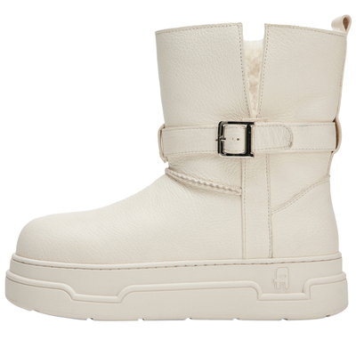 设计师款保暖增高皮带扣雪地靴