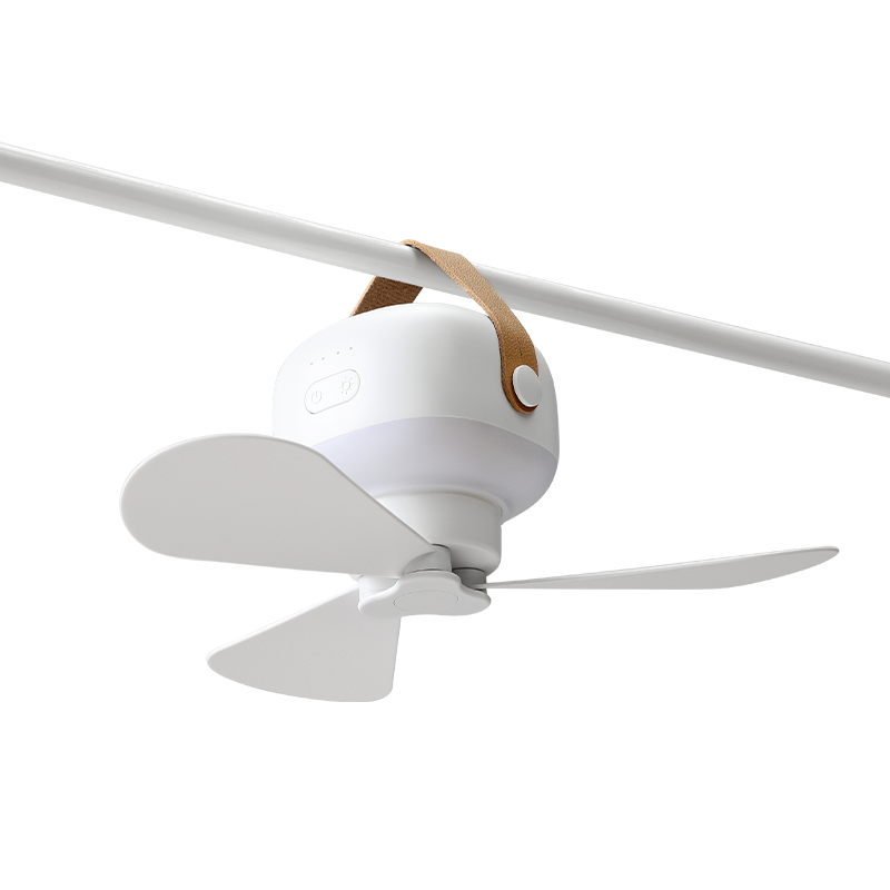 美朵嘉2025蚊帐风扇小夜灯婴儿家用usb风扇安静宿舍小吊扇微风扇