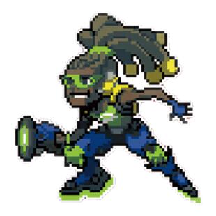 TLP反光车贴 守望先锋OW喷漆涂鸦周边DJ卢西奥 游戏贴纸像素版Q版