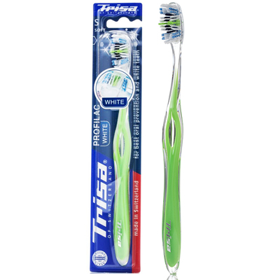 Trisa 瑞士原装进口牙刷莹钻细丝软毛牙刷 成人 单支装 敏感呵护