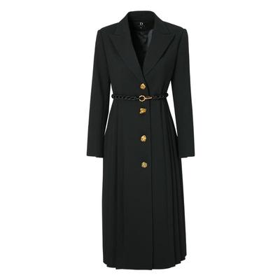 IDPAN通勤压褶设计感显瘦大衣