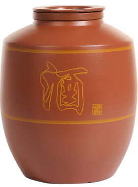 加厚陶瓷紫砂酒缸密封盖