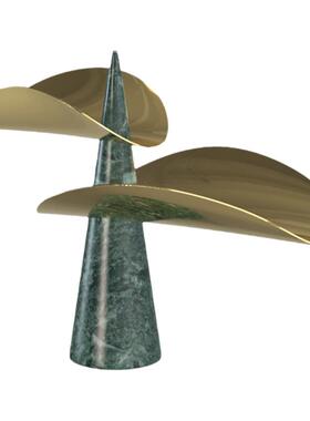 欧式风大理石茶几托盘烛台工艺品