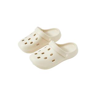 三福洞洞鞋女款简约家居外穿凉拖鞋男海边沙滩鞋情侣夏季2026新款