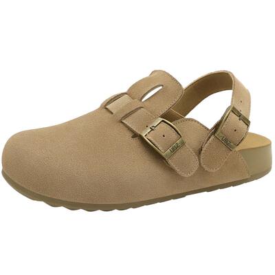 UBZ 防水两穿勃肯拖鞋女外穿2026年春新款厚底后跟带一脚蹬增高鞋