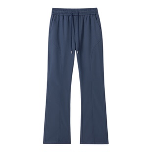 胖胖哥新款韩式斜切微喇裤子2026男春季冲锋裤大码宽松直筒休闲裤