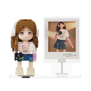 方仔照相馆Q萌真人手办照片定制人像积木新年生日通用礼物送女生