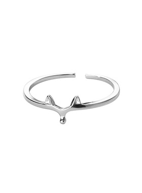 时尚个性小狐狸戒指女