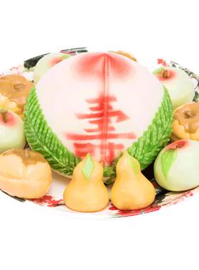 老人生日寿桃馒头送长寿面