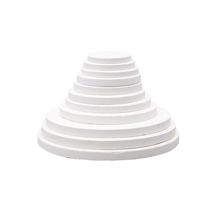 陶艺烧窑垫片氧化铝饼高温电气窑防粘板防流釉耐高温窑炉烧制工具