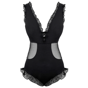 旧时相识-W小调连体性感纯欲风遮肚显瘦三角露背游泳衣女泳装新款