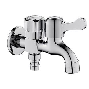 洗衣机水龙头一分二接头专用一进二出三通双头双出水家用螺纹水管