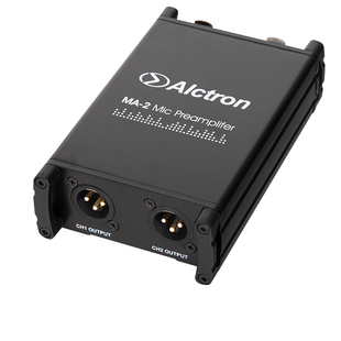 Alctron/爱克创 MA-2动圈/无源铝带话筒净增益双路放大器话放