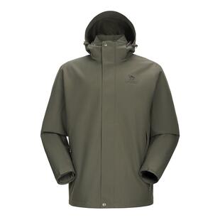 【软壳内胆】骆驼户外冲锋衣男三合一拒油污防风防水外套登山服装