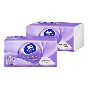 维达抽纸大包装24包整箱棉韧立体美亲肤无刺激家用餐巾纸手擦纸