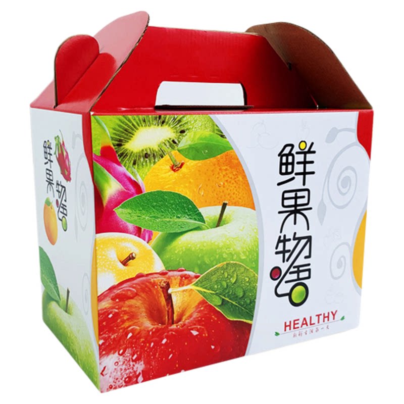 高档5斤10斤装手提水果包装盒