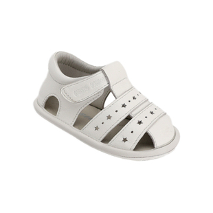 meignew幼童真皮学步鞋软底星星宝宝防踢防滑魔术贴小羊皮稳稳鞋