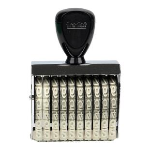 卓达数字印章手工号码数字组合印章字高9mm回墨成品章字符组合章4/6/8位数号码章