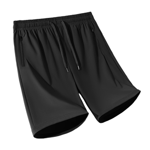 班尼路四面弹运动男士短裤夏季宽松裤子男松紧腰跑步健身五分裤A