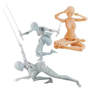 绘画参考升级款人体模型关节可动瑜伽漫画定格动画素描人偶美术