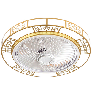 卧室风扇灯吸顶电扇灯带吊扇新中式主卧房间古典国风吊顶灯扇一体