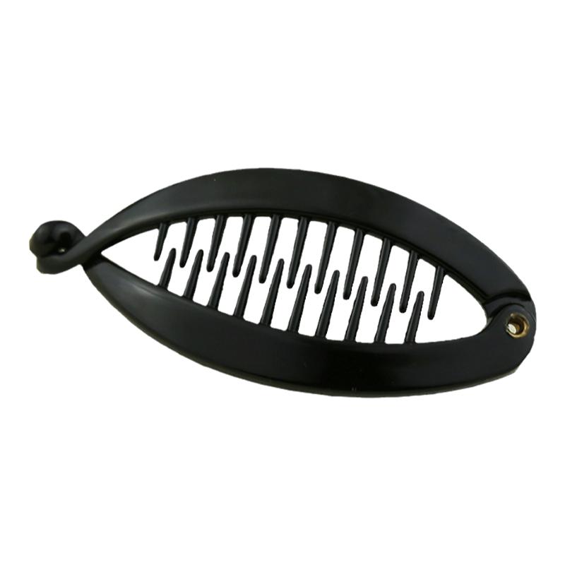 高温树脂香蕉夹小中号发饰简约百搭扭夹发夹饰品顶夹鱼夹竖夹韩国